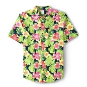 NEW Gymboree Men's Matching‎ Family Tropical Button Up Shirt, Aloha, XL Dad